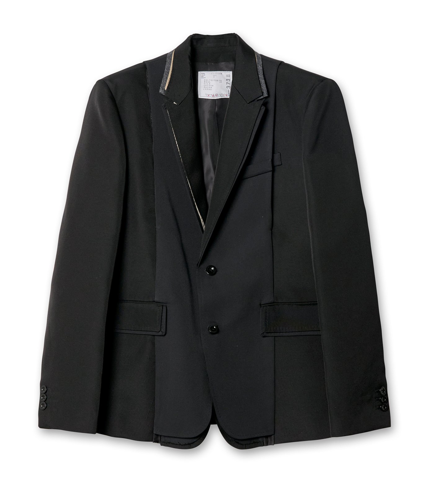 サカイ - sacai | Doeskin x DF Silk Cotton Jacket-Black-2の