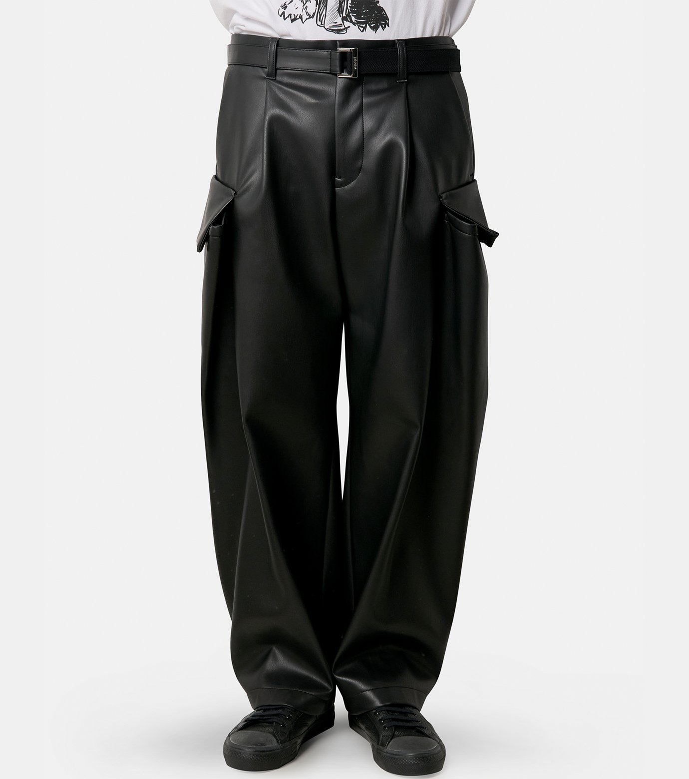 サカイ - sacai | Faux Leather Pants-Black-1の通販 | RESTIR