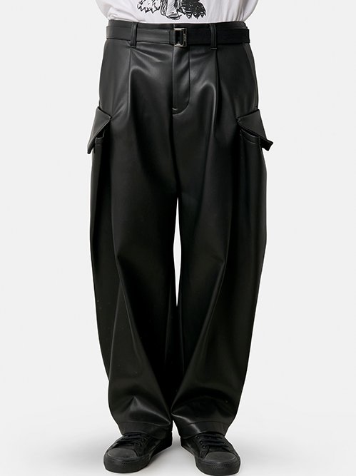 サカイ - sacai | Faux Leather Pants-Black-1の通販 | RESTIR