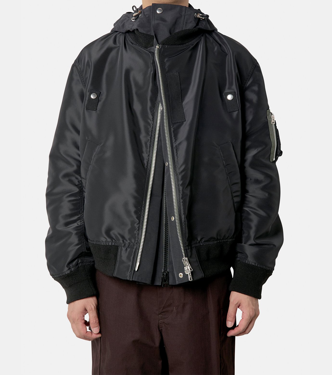 ☆関税込み☆【SACAI】Faux Fur x Nylon Twill Blouson SACAI | FAUX FUR NYLON TWILL BLOUSON