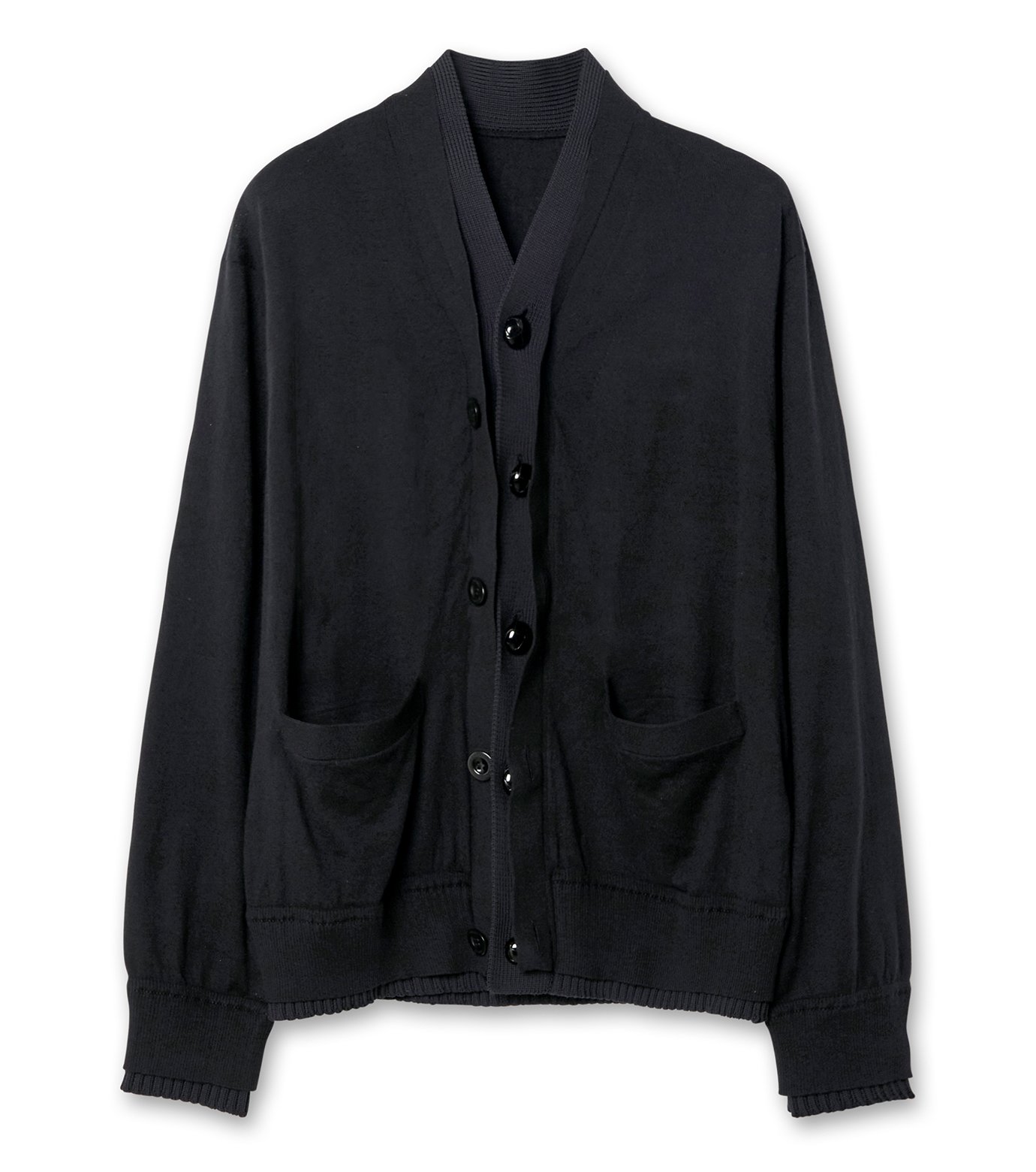 サカイ - sacai | Cotton Cashmere Knit Cardigan-Black-4の通販