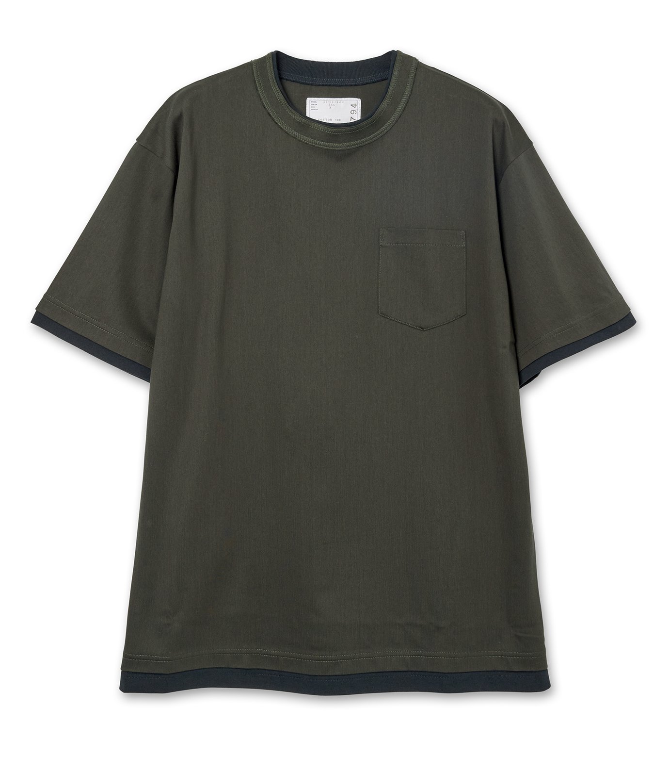 【みどりさま】sacai s Cotton Jersey T-Shirtブラック Pleated cotton jersey T-shirt in black - Sacai | Mytheresa