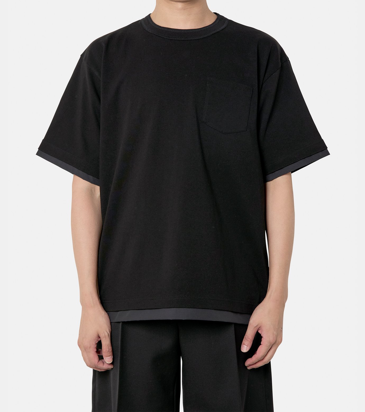 sacai サカイ Tシャツ・カットソー 黒 3(L位) 0303925J0173 sacai サカイ Tシャツ・カットソー 3(L位) 黒 【古着】【中古】