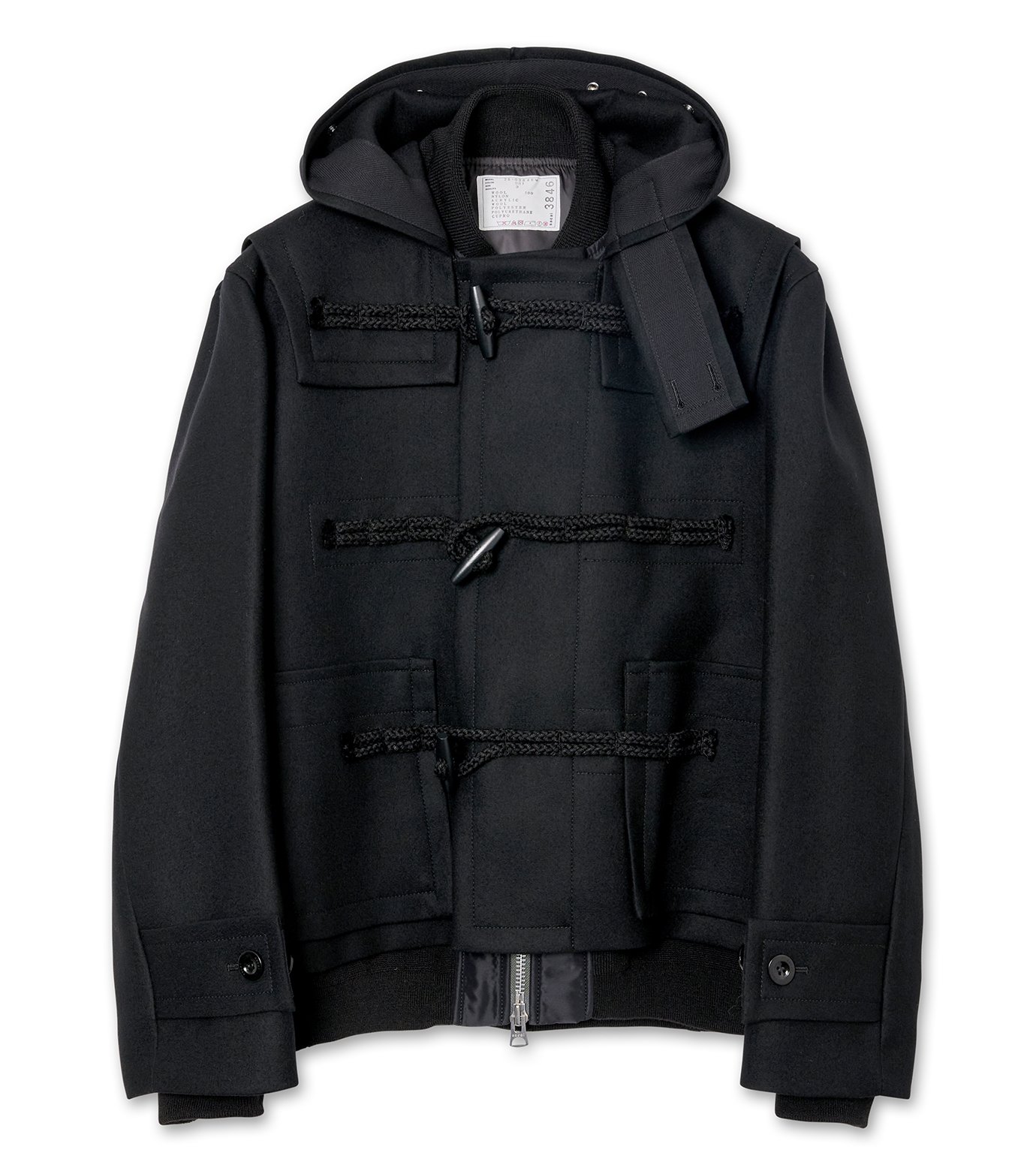 サカイ - sacai | Wool Melton Blouson-Black-2の通販 | RESTIR