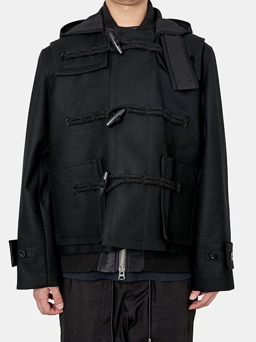 Sacaiサカイ／SCW-002 MA-1 ベスト／ブラック／3 sacai(サカイ) ボンバーベストSCW-002 SCW-002 ブラック サイズ