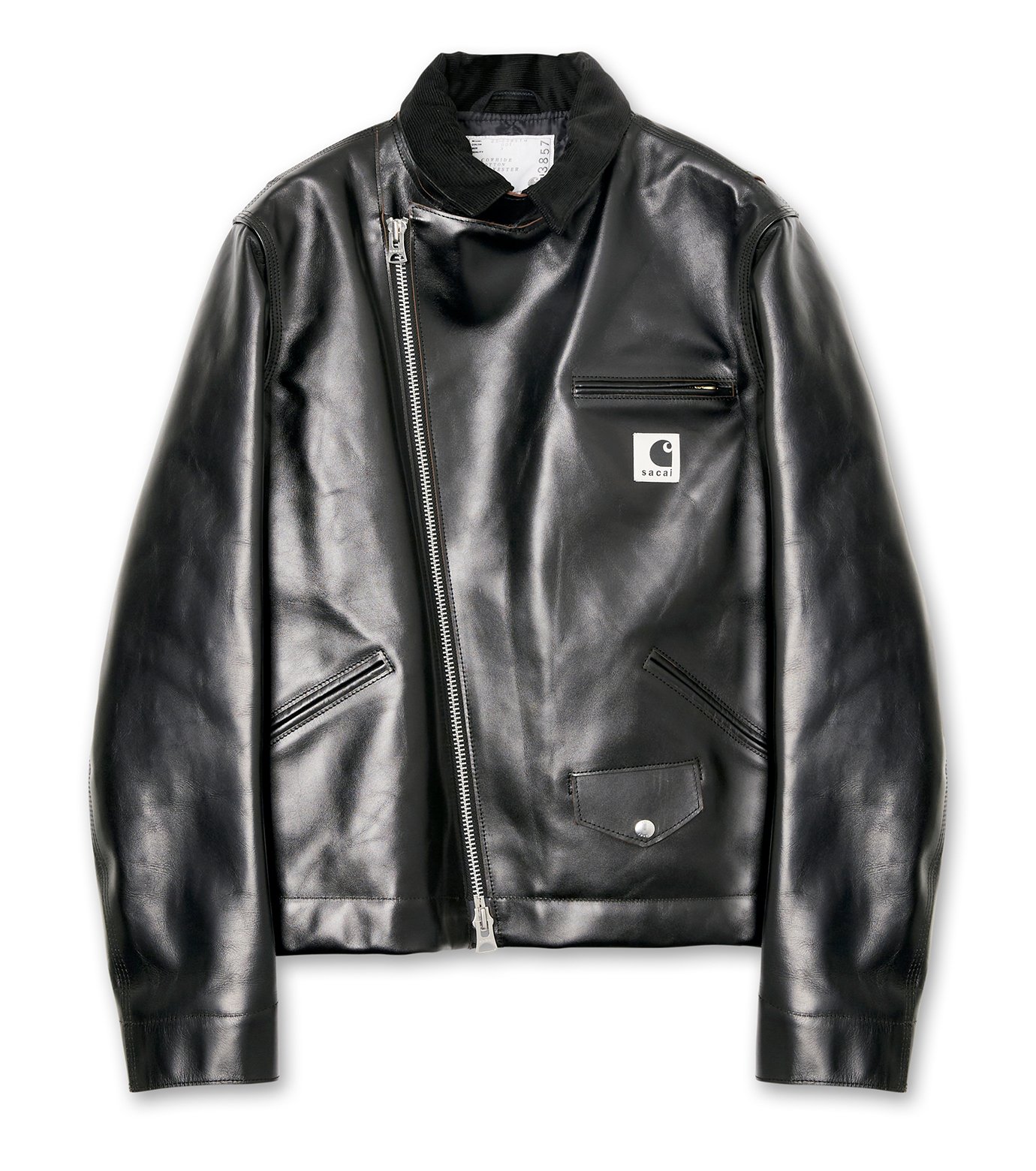 サカイ - sacai | Carhartt WIP Leather Jacket-Black-2の通販