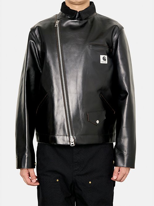 新品　sacai carhartt wip レザー ジャケット サイズ2 サカイ sacai」と「Carhartt WIP」のコラボレーションアイテムが発売
