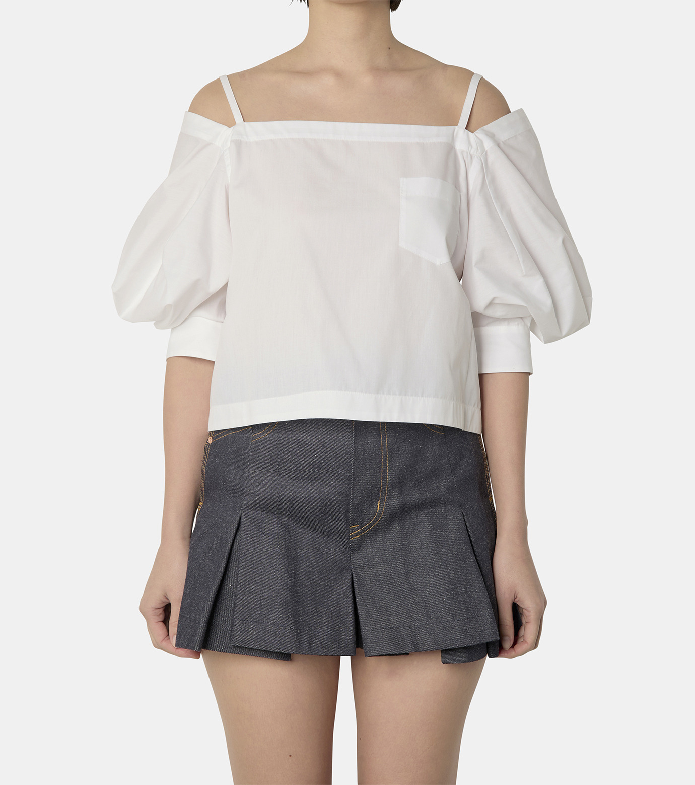 サカイ - sacai | Cotton Poplin Pullover-Off White-2の通販
