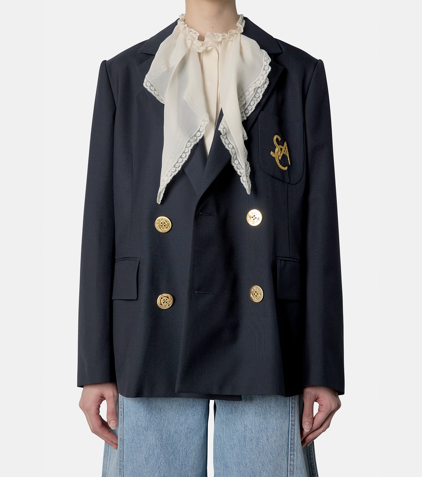 サカイ - sacai | Emblem Suiting Jacket-Navy-1の通販 | RESTIR