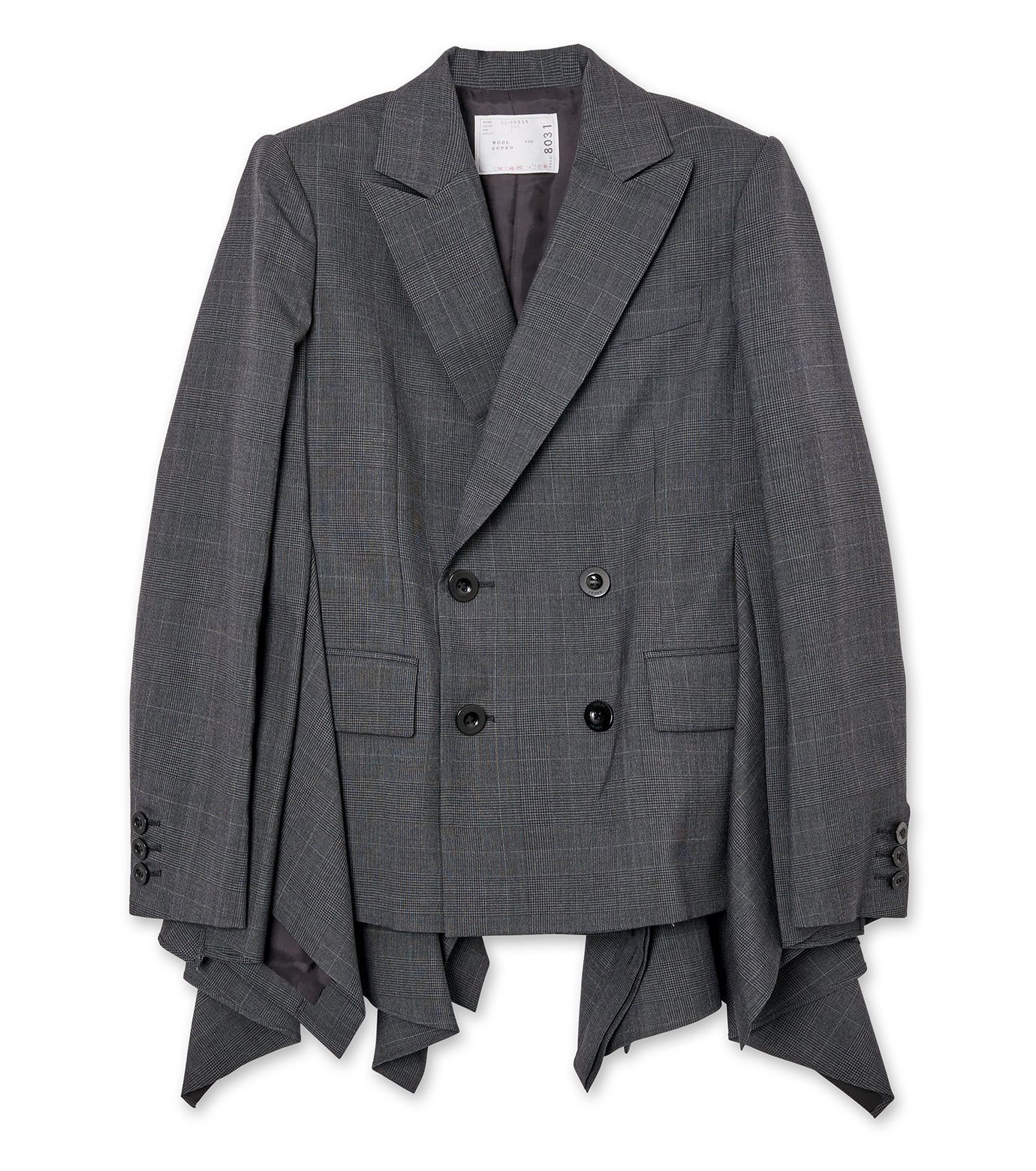 サカイ - sacai | Glen Check Jacket-Gray-1の通販 | RESTIR リステア