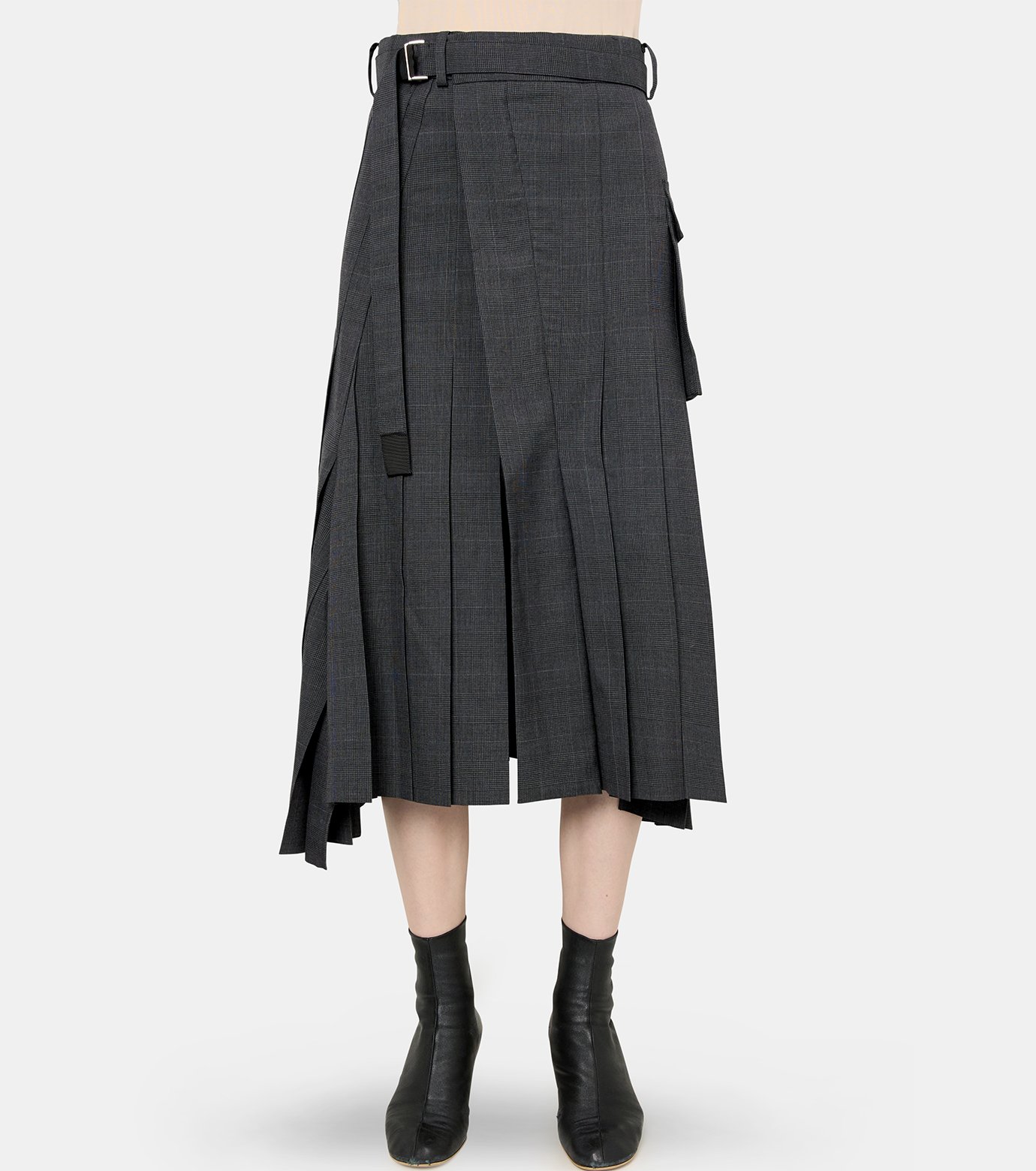 サカイ - sacai | Glen Check Skirt-Gray-1の通販 | RESTIR リステア