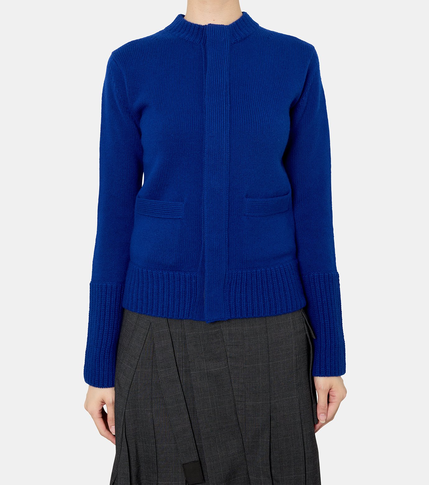 サカイ - sacai | Wool Knit Cardigan-Blue-1の通販 | RESTIR リステア
