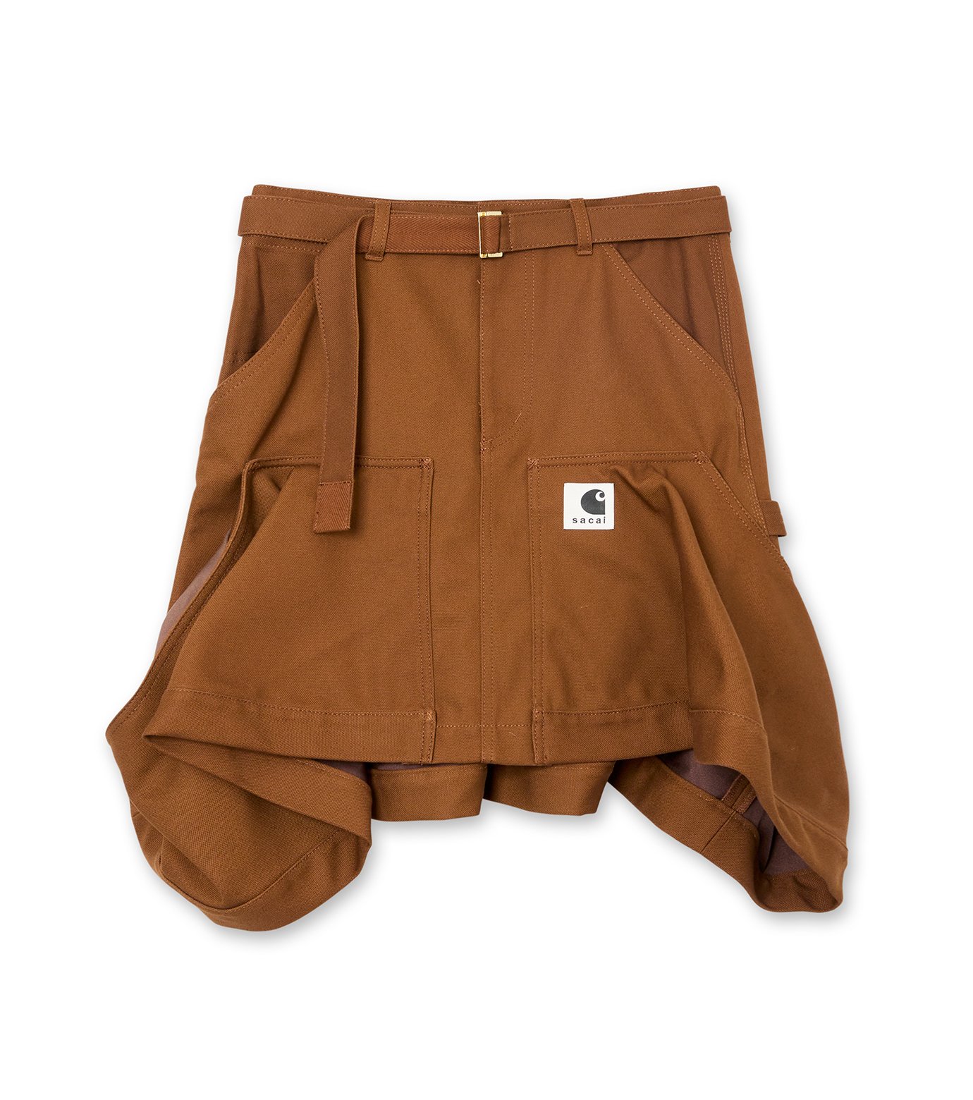 sacai ブラウンタイトスカート Sacai x Carhartt 'WIP Duck' スカート | ブラウン | FARFETCH JP