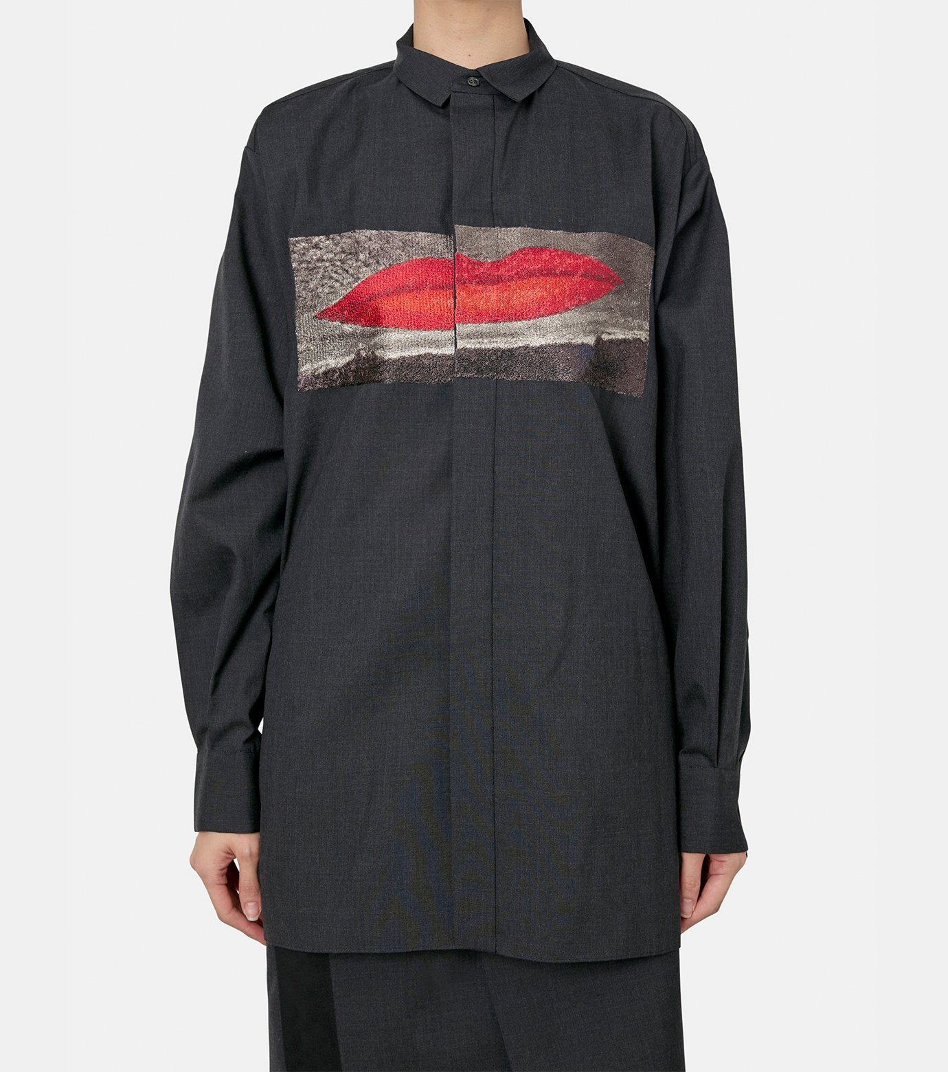 RAIRAI　その1 サカイ - sacai | Suiting Shirt Man Ray-Charcoal Gray-1の通販