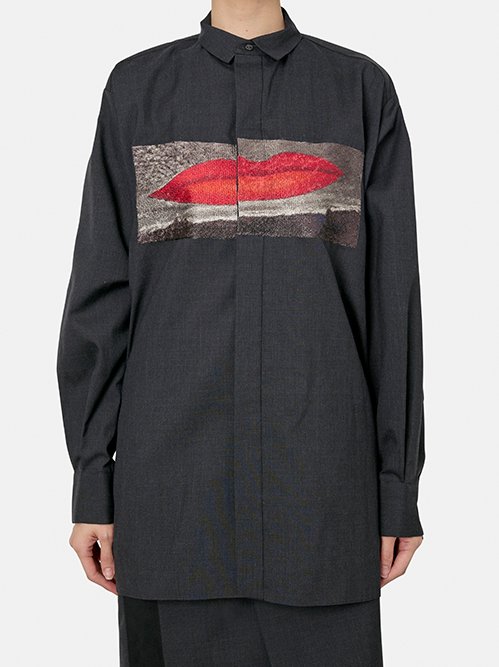 sairei♡！！６枚セット サカイ - sacai | Suiting Shirt Man Ray-Charcoal Gray-1の通販