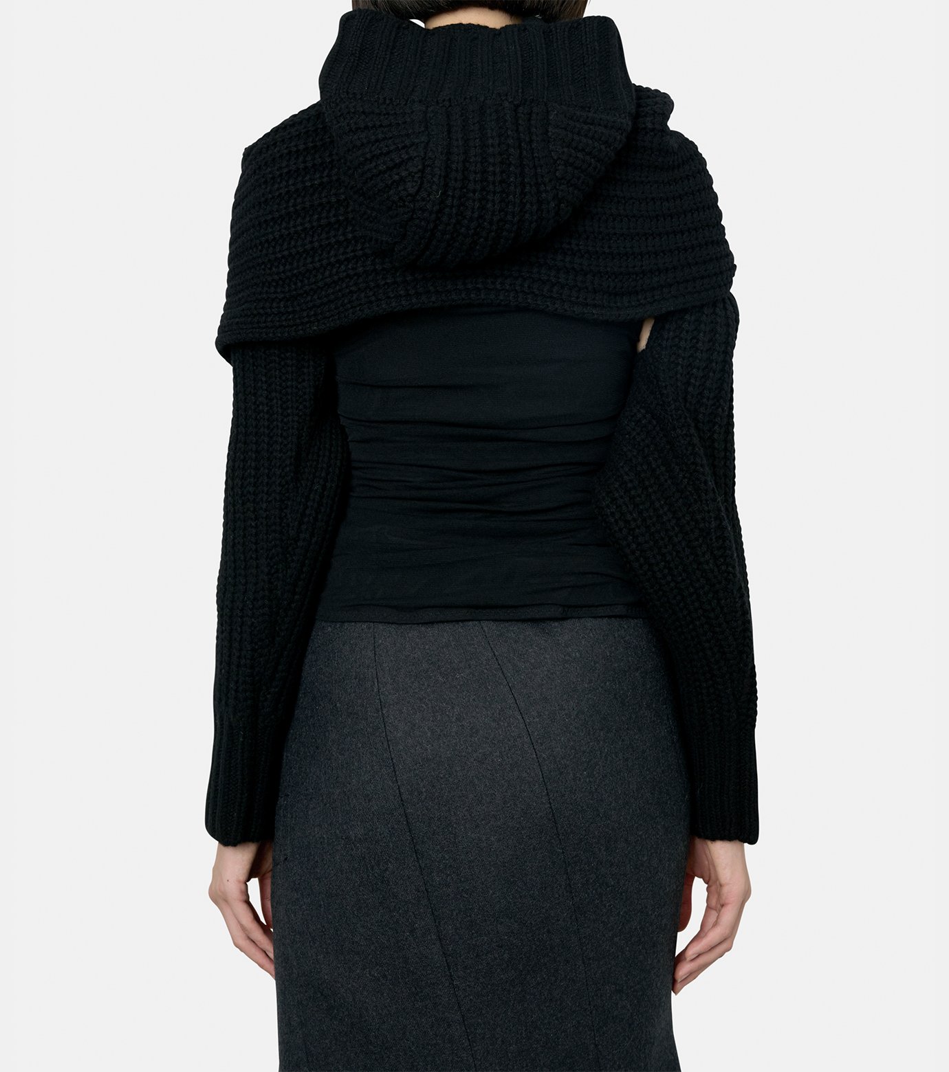 サカイ - sacai | Wool Knit Pullover-Black-Fの通販 | RESTIR リステア