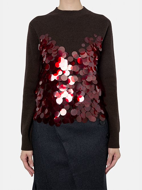 サカイ - sacai | Sequin Embroidery x Wool Knit | RESTIR リステア