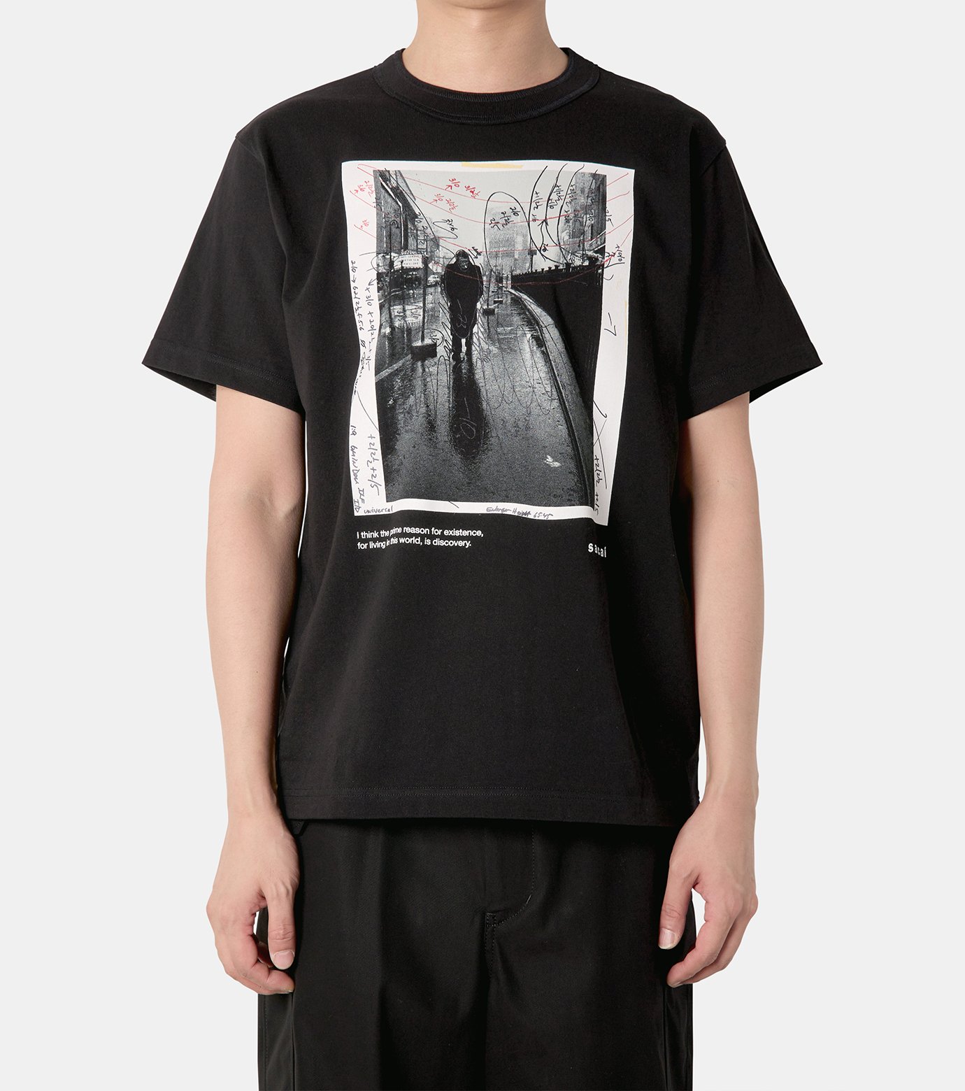 sacai ジェームス・ディーン Tシャツ　　25-0918s 黒 sacai ジェームス・ディーン Tシャツ 25-0918s 黒