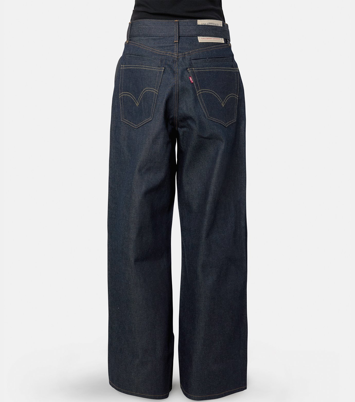 Sacai: Levi's Wide Leg Denim Pants (Indigo) | DSML E-SHOP