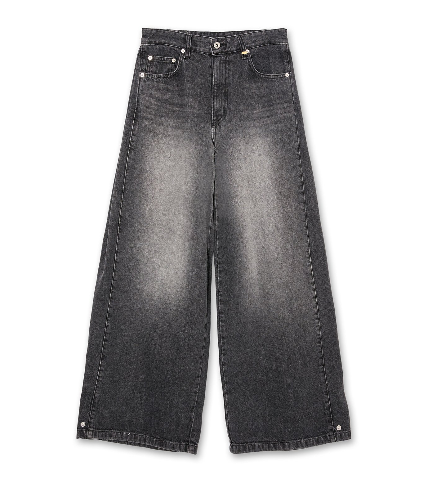 ウェルダン - WE11DONE | TUCKDETAIL DENIM TROUSERS-Black-XSの通販