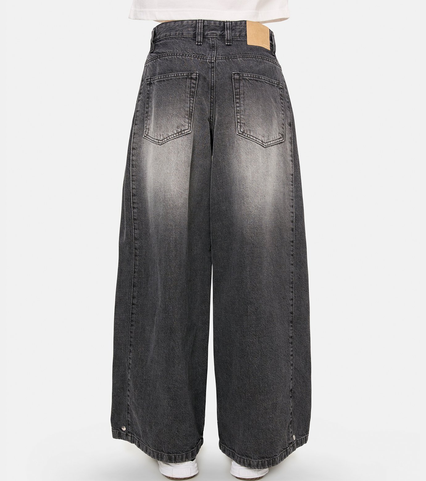 【関税込み】We11done トラウザーズ ウェルダン - WE11DONE | TUCKDETAIL DENIM TROUSERS-Black-Mの