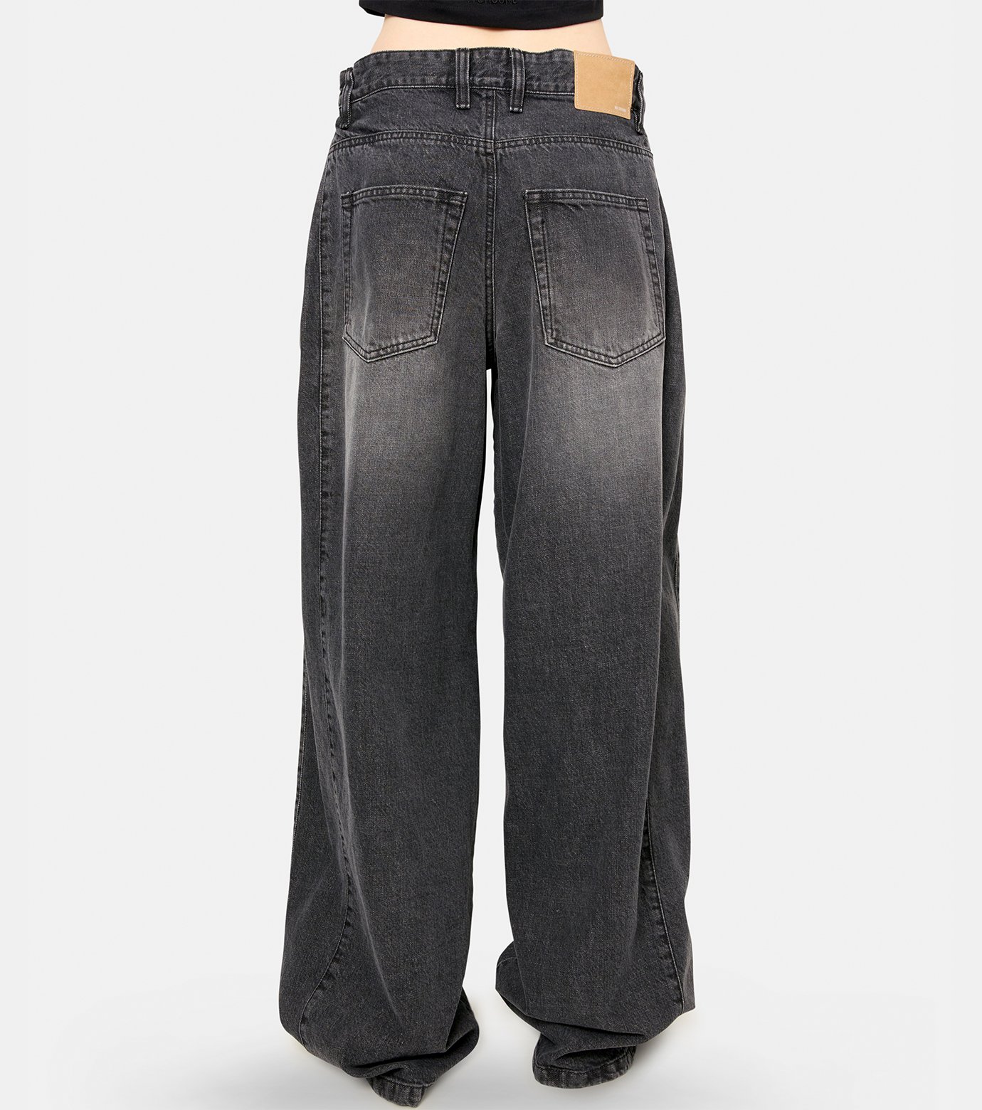 【関税込み】We11done トラウザーズ ウェルダン - WE11DONE | TUCKDETAIL DENIM TROUSERS-Black-Sの