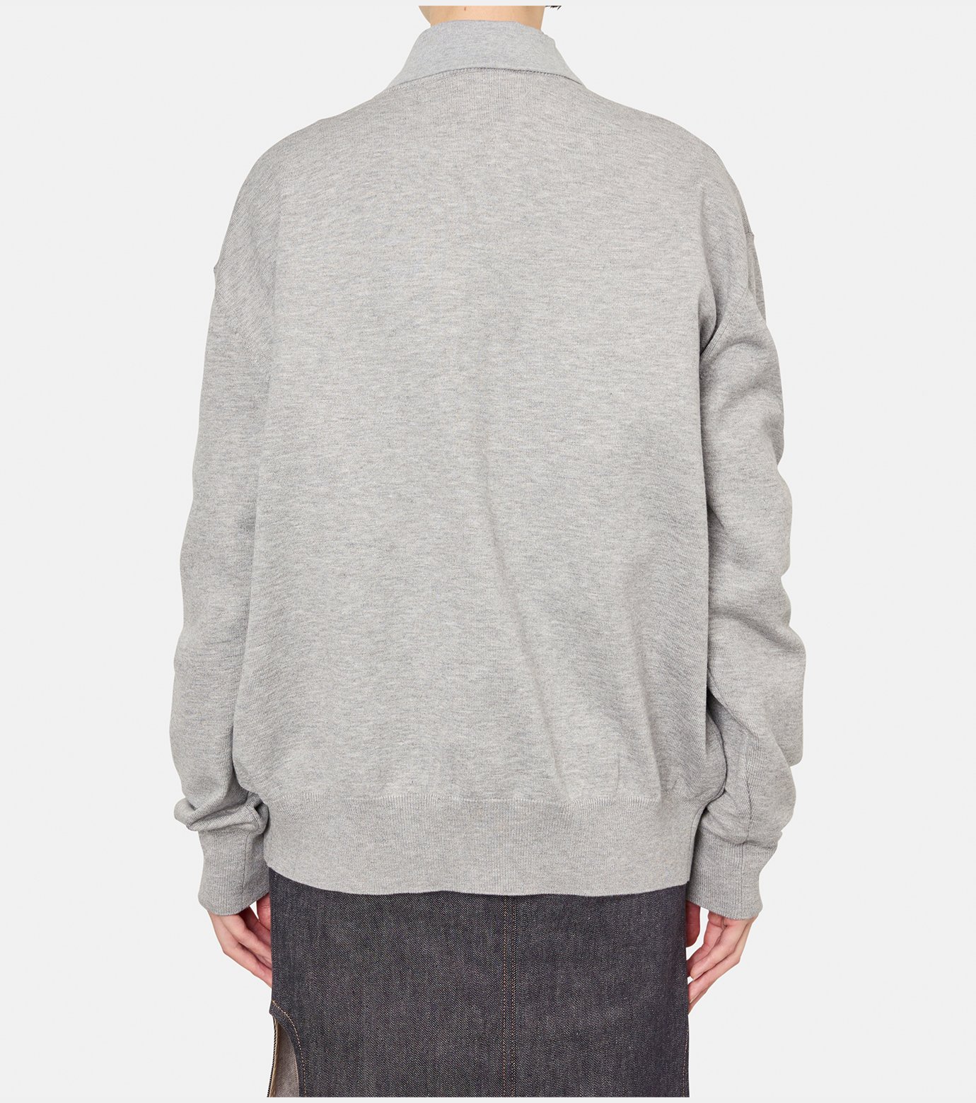 ウェルダン - WE11DONE | CLASSIC KNIT CARDIGAN-Charcoal | RESTIR