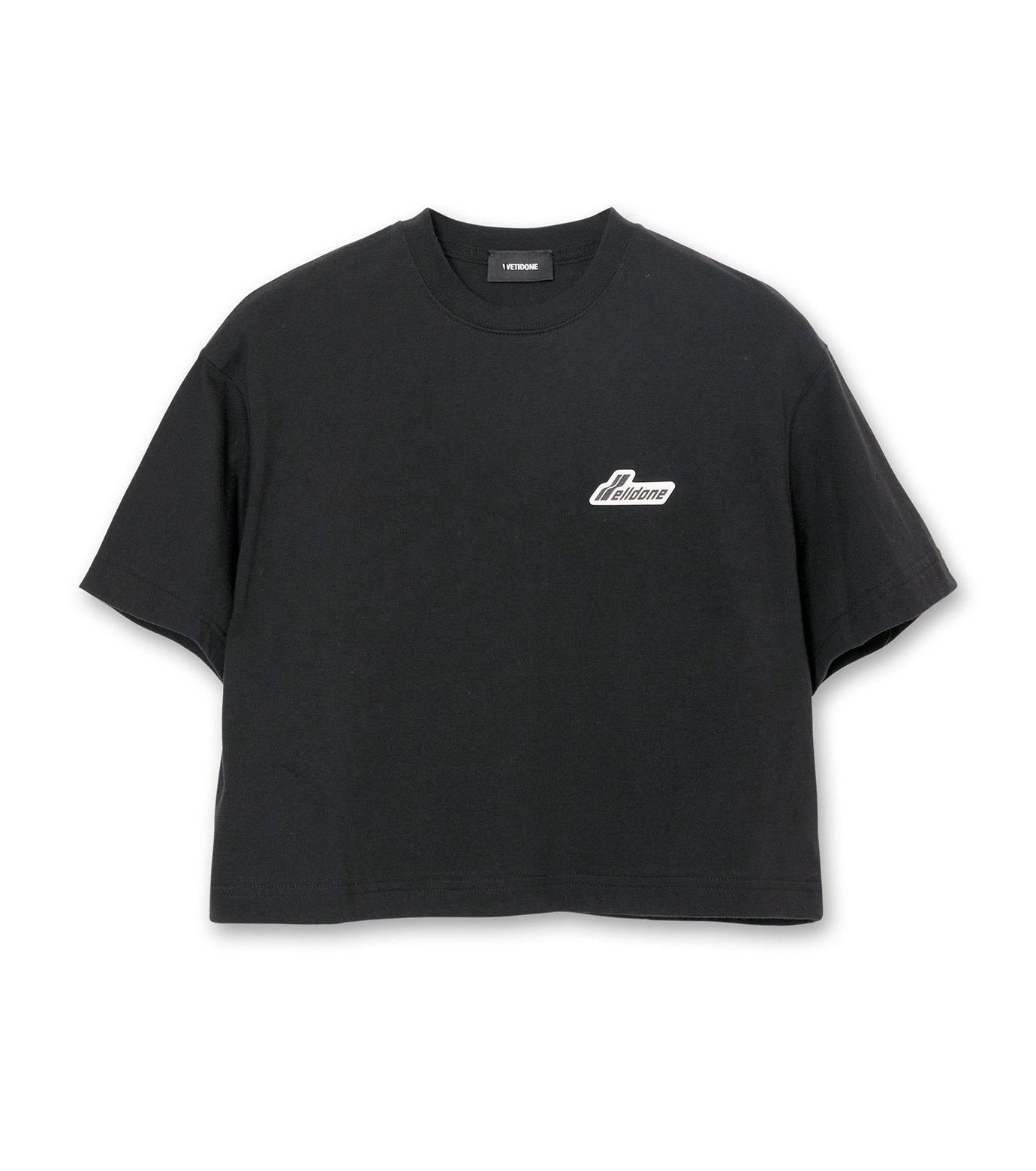 ウェルダン - WE11DONE | CROPPED LOGO T-SHIRT-Black-Sの通販