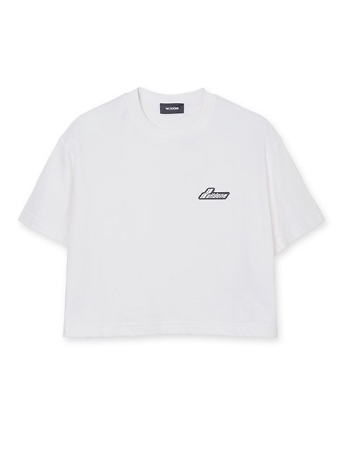We11Done ♥ Crop Chain T-Shirt /追跡付 ウェルダン - WE11DONE | CROPPED LOGO T-SHIRT-White-Sの通販