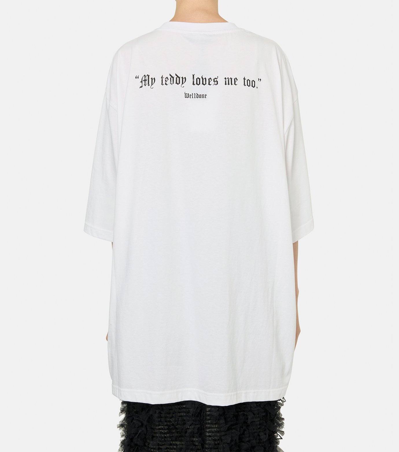 ウェルダン - WE11DONE | TEDDY SLEEVED TSHIRT-White-Sの通販
