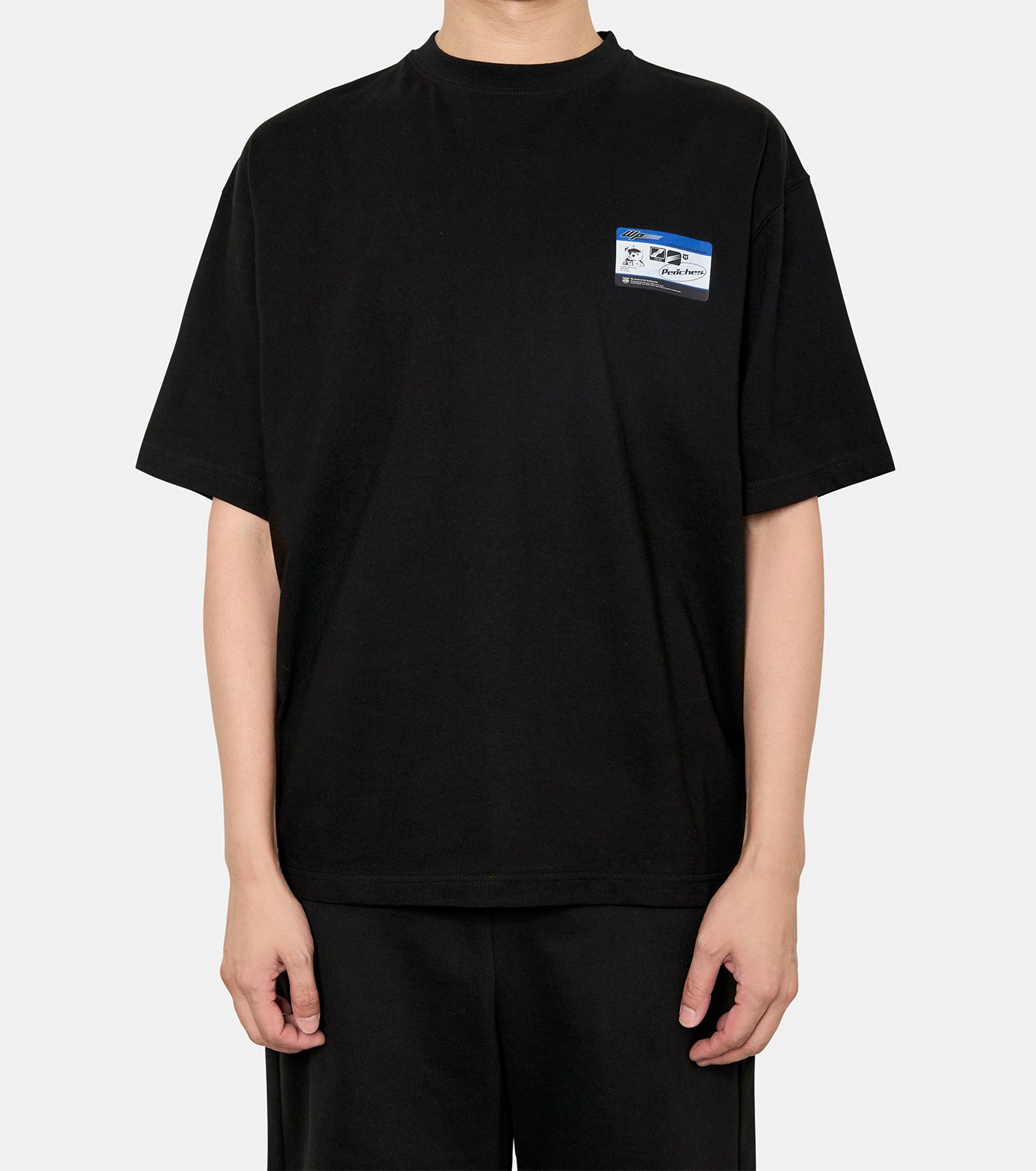ウェルダン - WE11DONE | PEACHES TEDDY ID T-SHIRTS-Black-XSの
