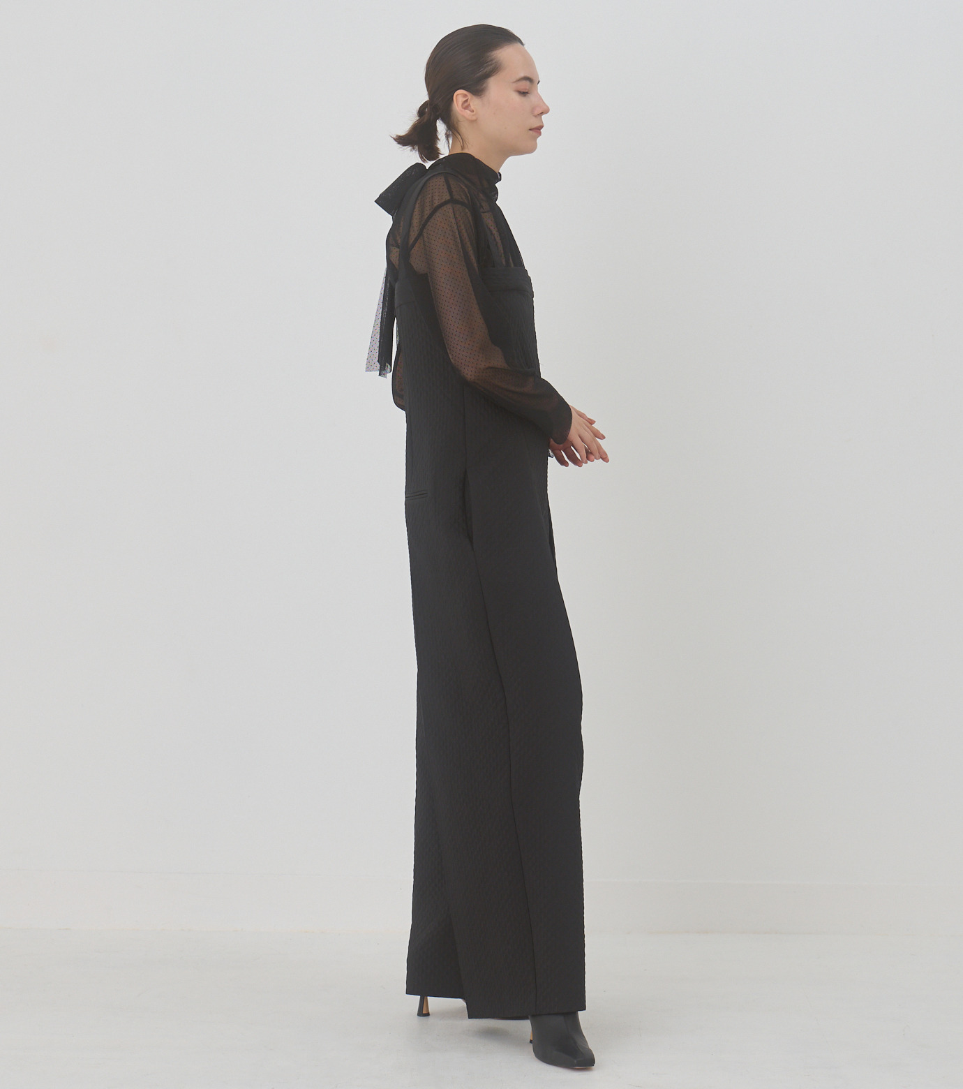 極美品　LE CIEL BLEU Tuck Wide Rompers 極美品LE CIEL BLEU Tuck Wide Rompers