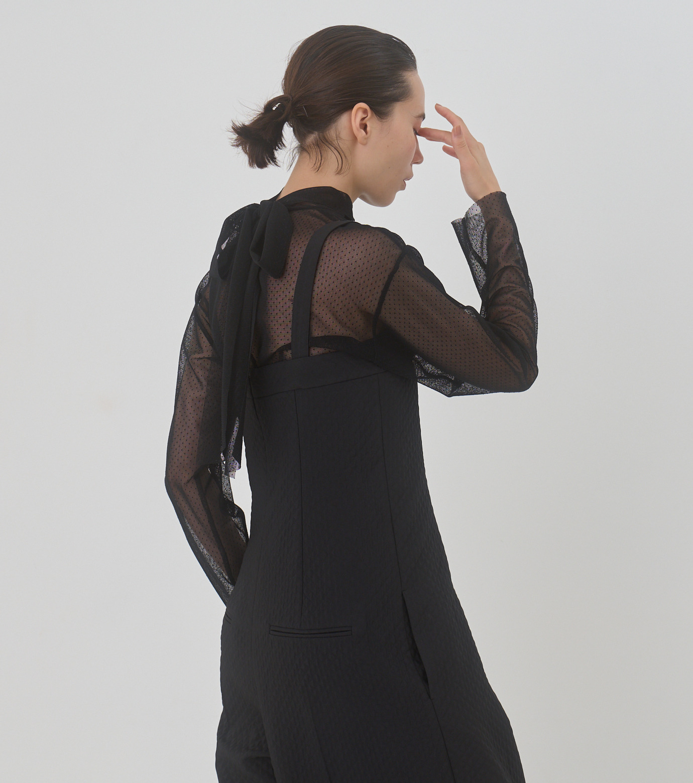 極美品　LE CIEL BLEU Tuck Wide Rompers 極美品LE CIEL BLEU Tuck Wide Rompers