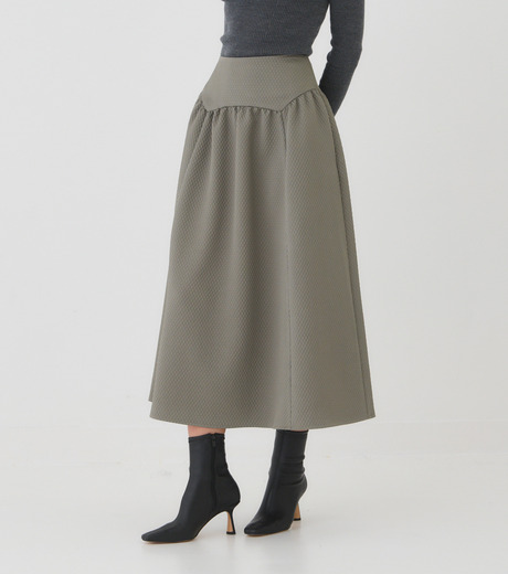 美品　リステア　ジャガード　スカート　ルシェルブルー　リステア　 ドゥロワー ル シェル ブルー - LE CIEL BLEU | Jacquard Half Flare
