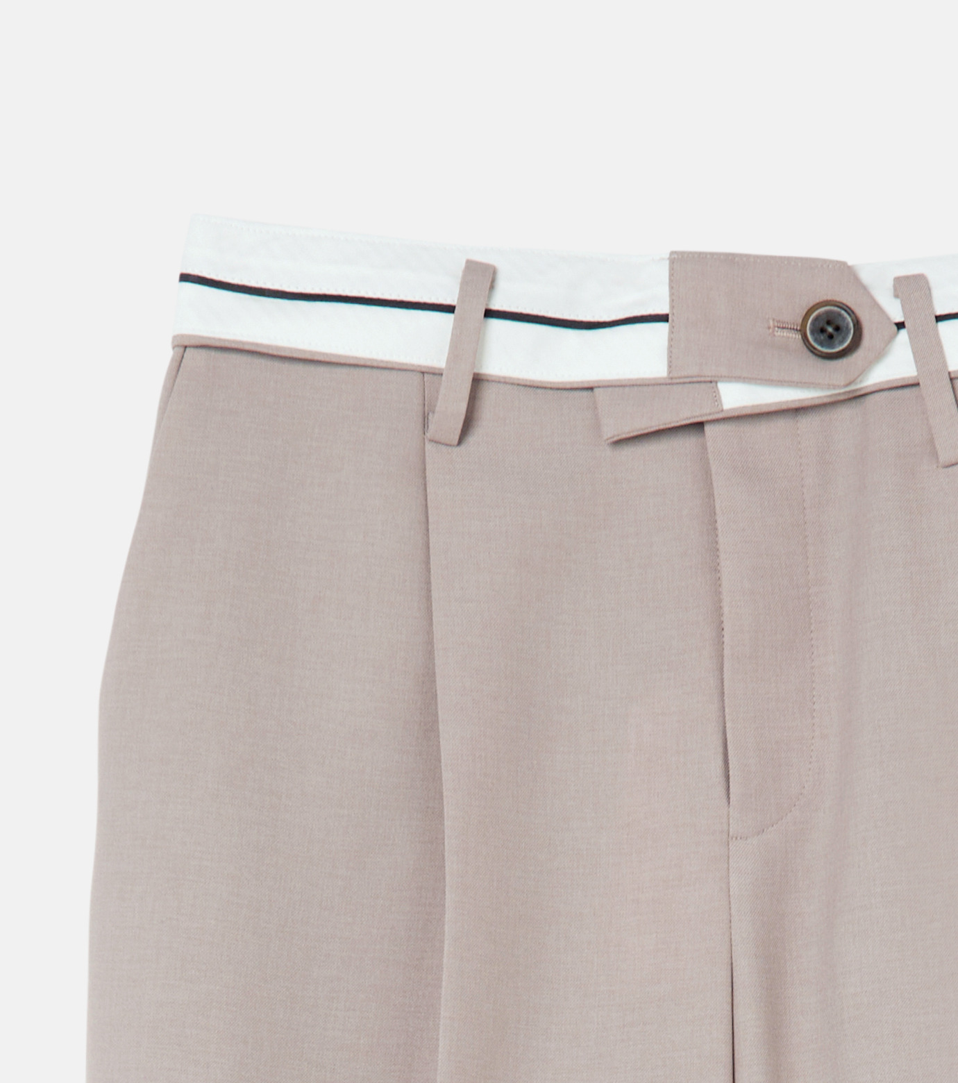 完売品 ルシェルブルー フォールドベルトトラウザー / Folded Belt