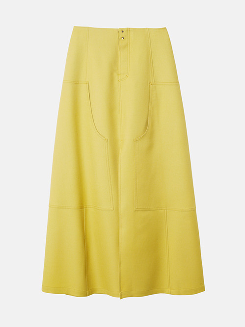 アイレネ - IRENE | Double Knees Work Skirt-Mustard-34の通販