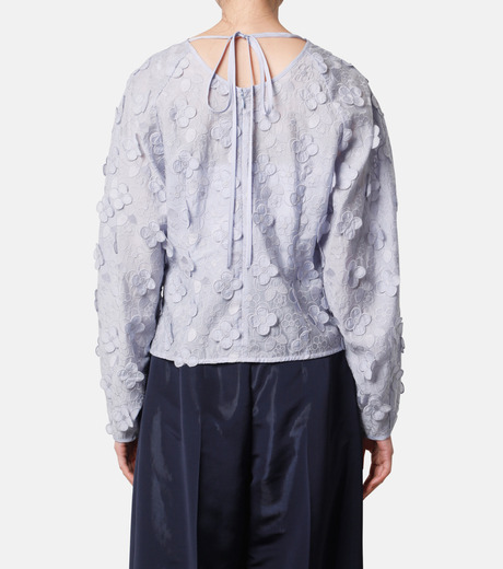 ル シェル ブルー - LE CIEL BLEU | 3D Embroidered Blouse
