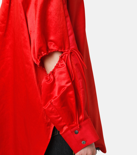 ル シェル ブルー - LE CIEL BLEU | Elbow Gather Shirt-Red-36 ル シェル ブルー - LE CIEL BLEU | Elbow Gather Shirt-Red-36