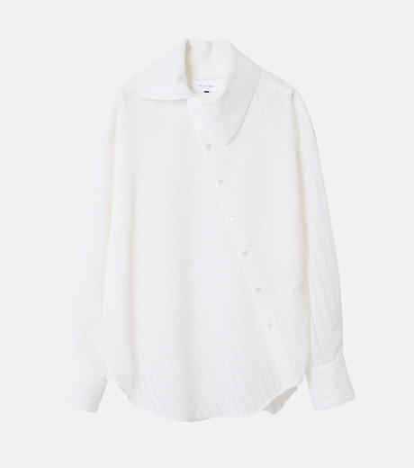 LE CIEL BLEU ⭐️長袖シアートップス ⭐️36 ⭐️ホワイト ル シェル ブルー - LE CIEL BLEU | Shirred Top-White-36の通販
