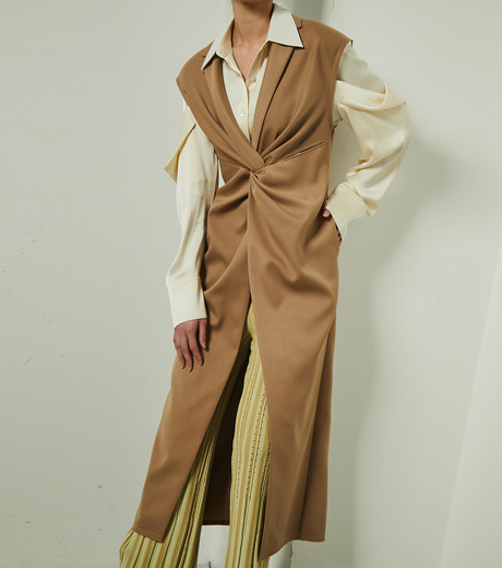 le ciel bleu ツイストテーラードドレス ル シェル ブルー - LE CIEL BLEU | Twisted Tailored | RESTIR