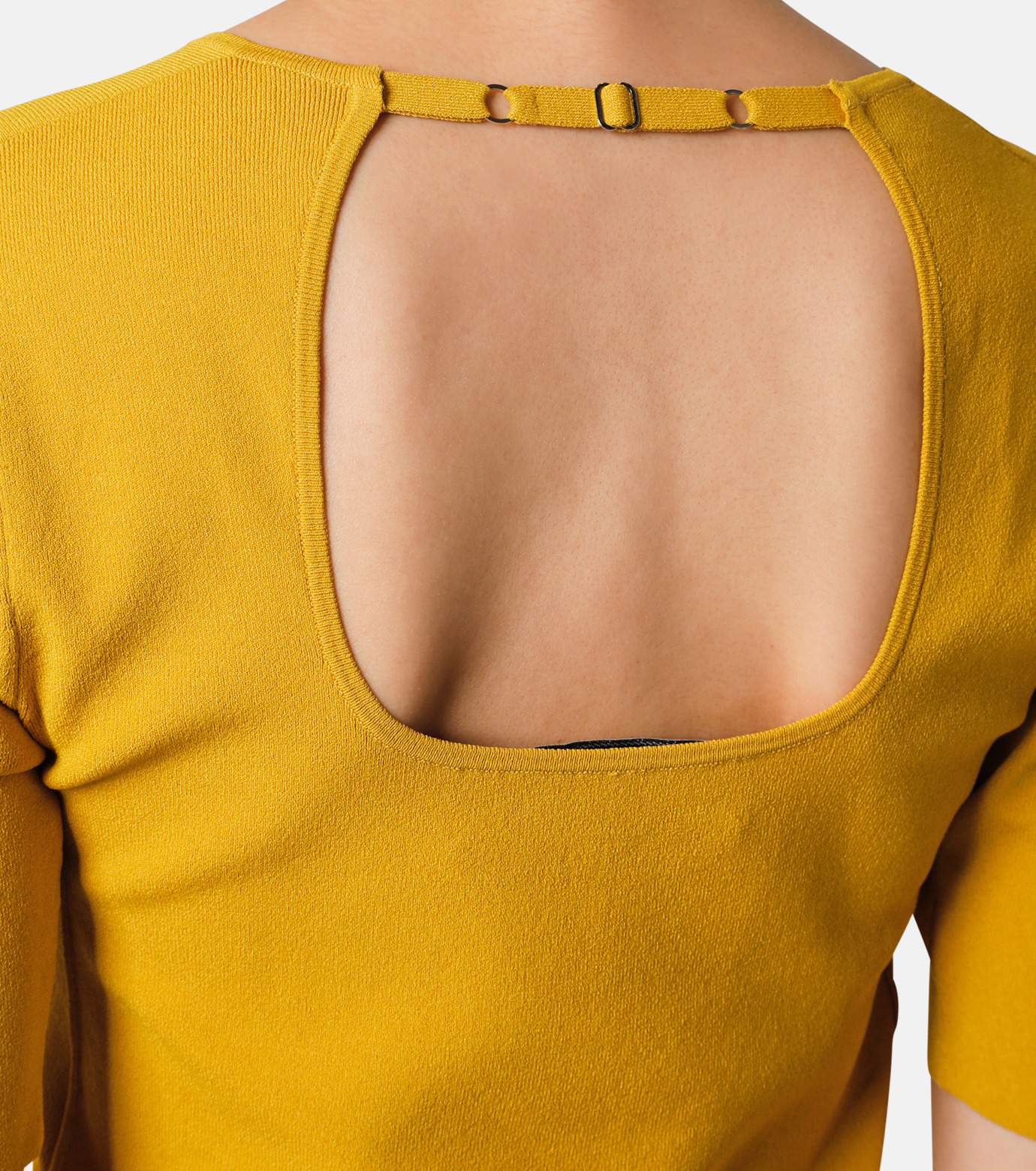 アイレネ - IRENE | Monica Square Neck Knit-Mustard-36の通販
