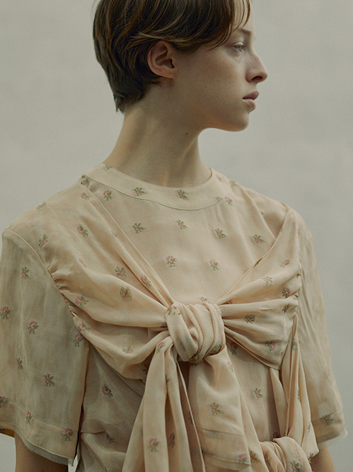 アイレネ　Floret Ribbon Blouse IRENE シャツ ブラウス レディース Floret Ribbon Blouse