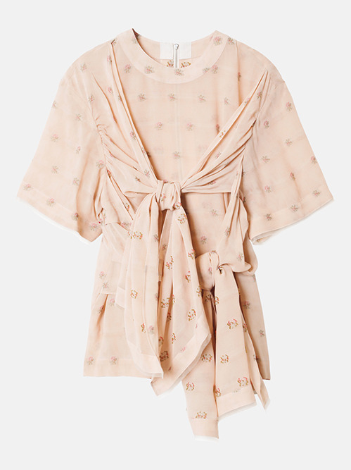 アイレネ - IRENE | Floret Ribbon Blouse-Light pink-36の通販