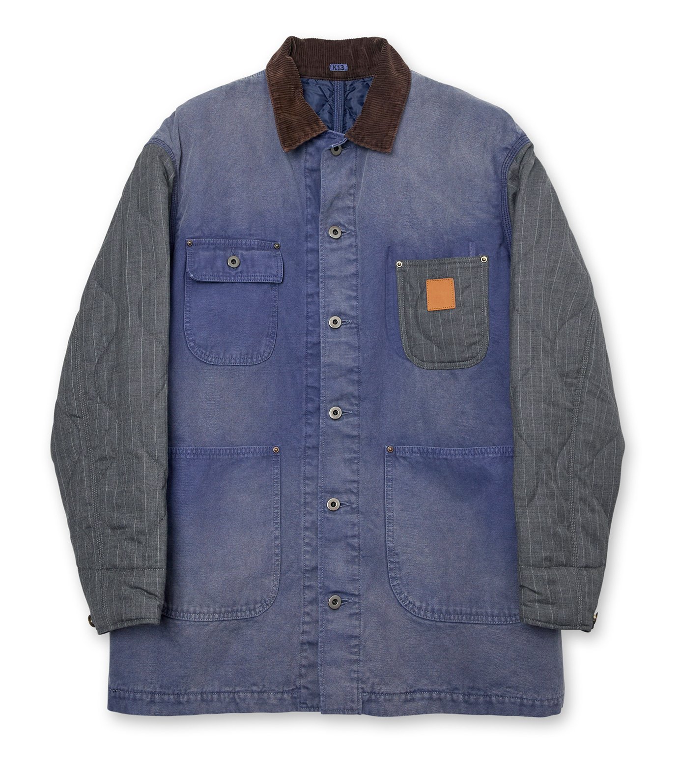 コッキ - KHOKI | Vintage-effect work coat-Blue-2の通販 | RESTIR