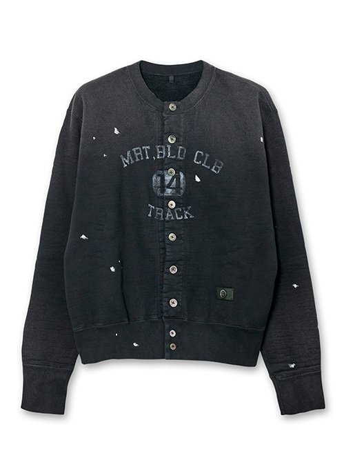 コッキ - KHOKI | Vintage-effect sweat cardigan-Black-1の通販