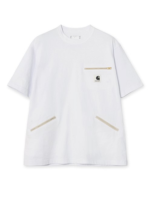 Sacai◾️白　シルクコットン 長袖シャツ S/S26 sacai x Carhartt WIP