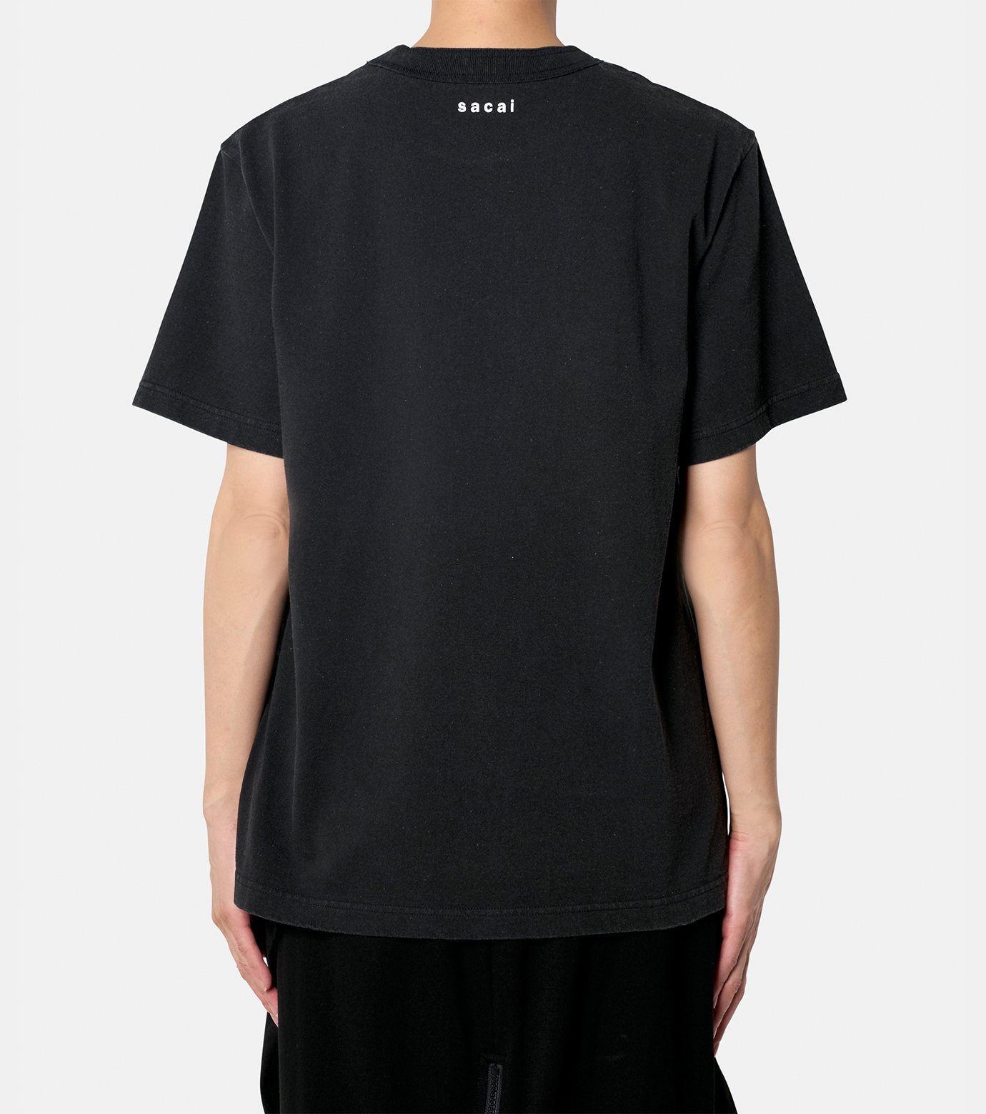 Sacai フレアシルエット 黒 Tシャツ サカイ - sacai | Graphic T-Shirt-Black-1の通販 | RESTIR リステア