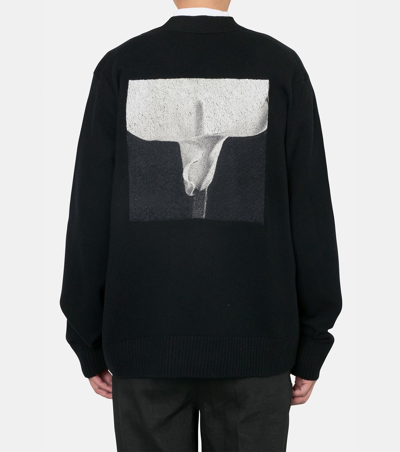 サカイ - sacai | Graphic Embroidery Cardigan-Black-3の通販