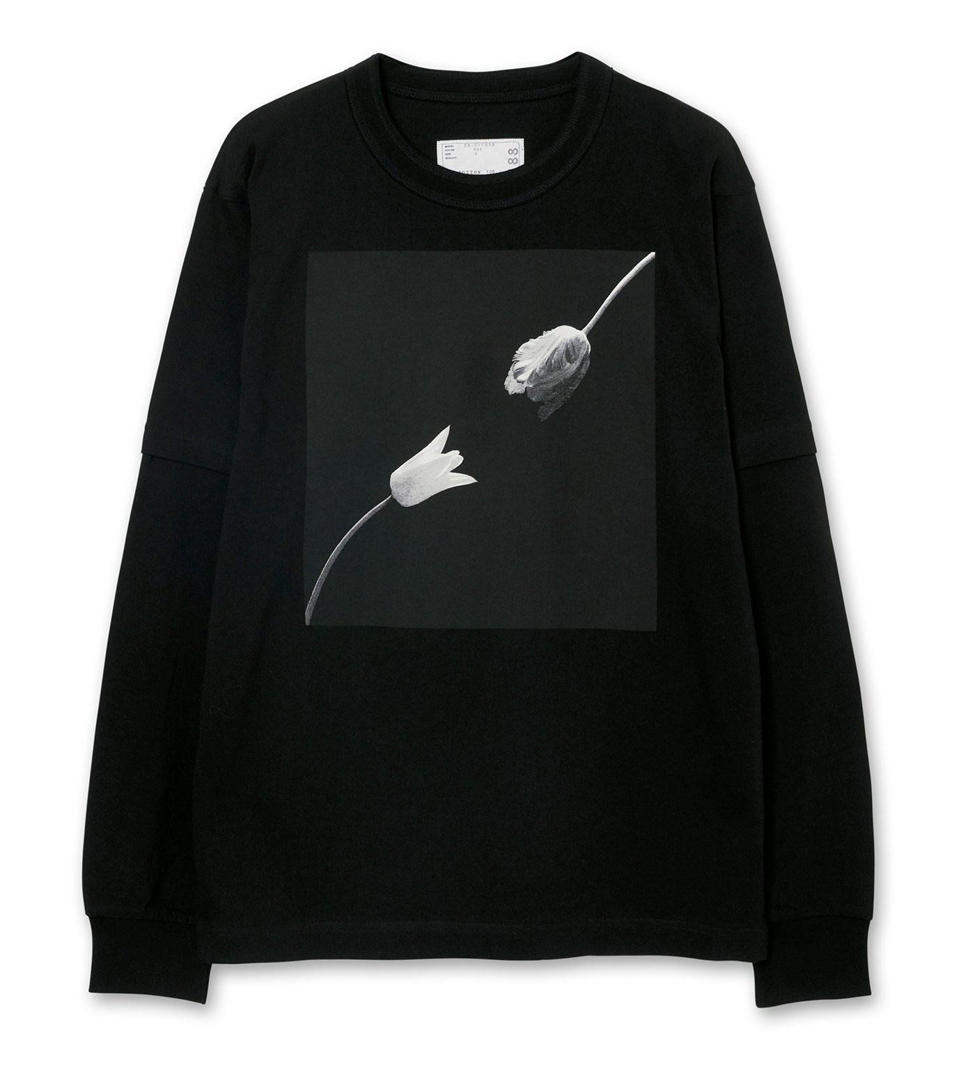 サカイ - sacai | Graphic Print L/S T-Shirt-Black-2の通販 | RESTIR