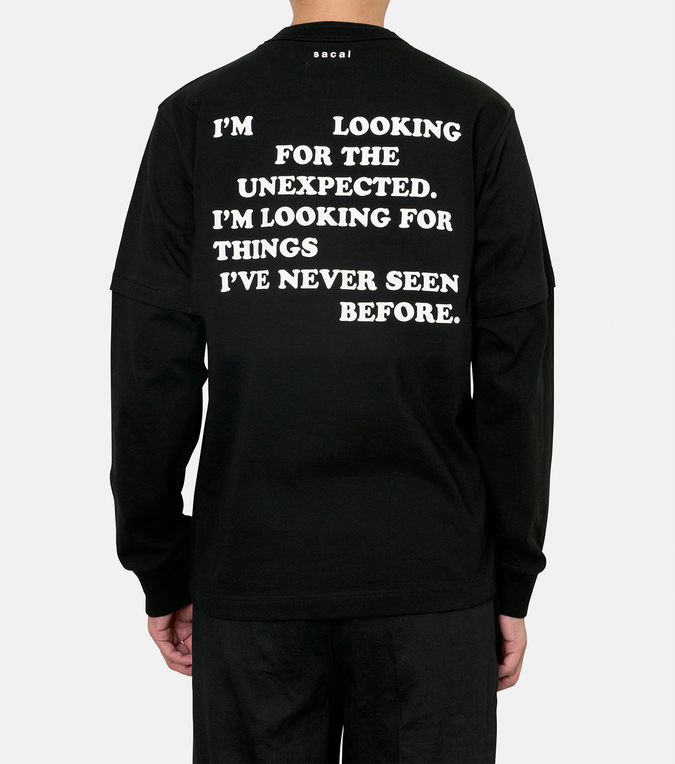 サカイ - sacai | Graphic Print L/S T-Shirt-Black-2の通販 | RESTIR